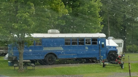 Blue bus